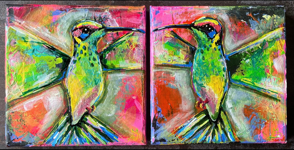 ‘Hummingbird Two’ Original painting